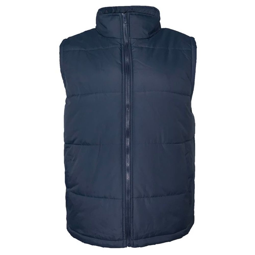Mens Zip Vest Jacket Warm Lining Water Resistant Fall Sleeveless HK94037M Navy